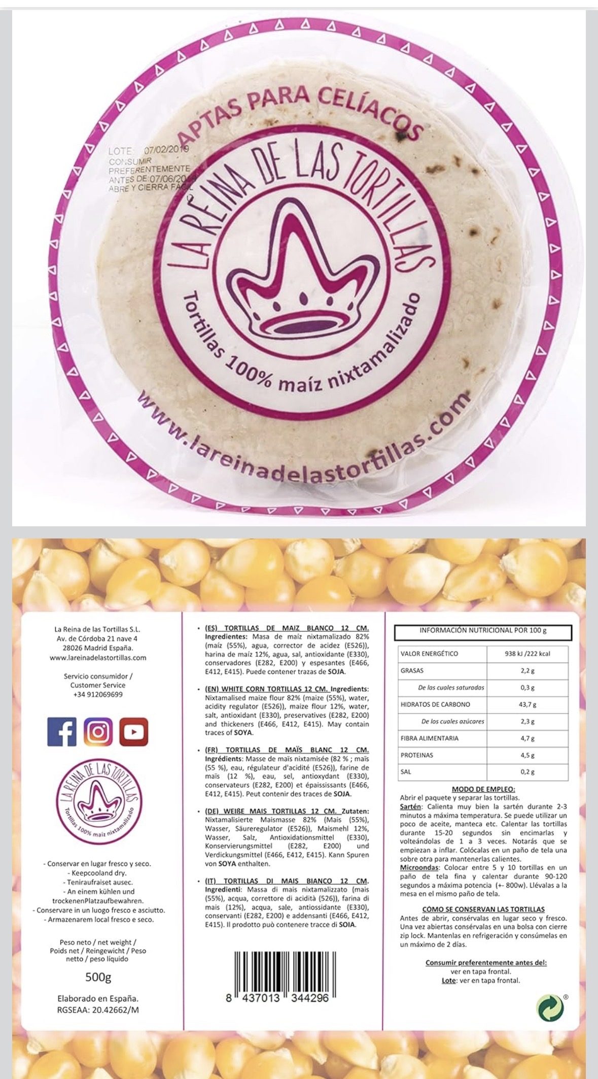 Tortillas de maiz