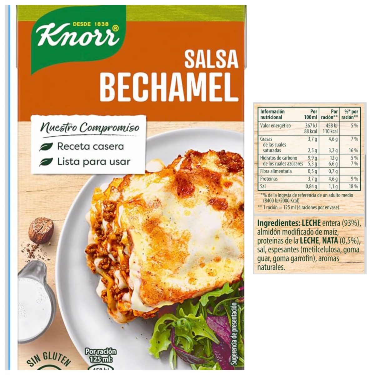 Salsa bechamel Knorr